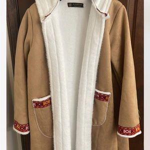 Heavy embroidered winter bisht/coat